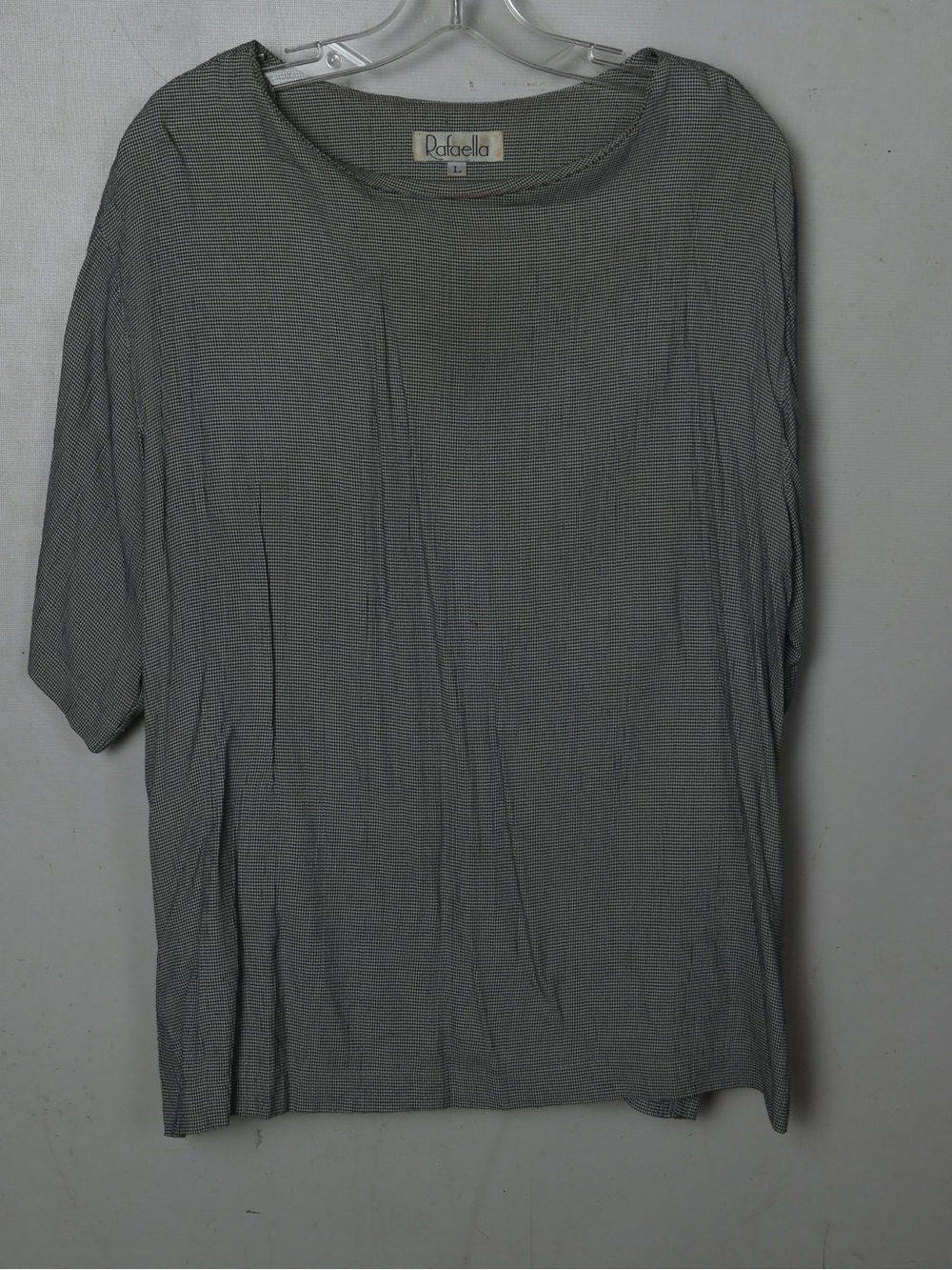 Rafaella Gray Short Sleeve Blouse